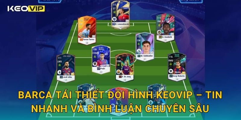 Barca tái thiết đội hình Keovip – Tin nhanh và bình luận chuyên sâu