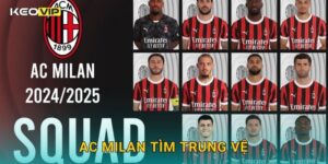AC Milan tìm trung vệ mới – kế hoạch củng cố hàng thủ được Keovip cập nhật