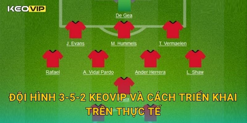 Đội Hình 3-5-2 Keovip – Chiến Lược Tối Ưu Hóa Kiểm Soát Khu Trung Tuyến 1 Đội hình 3-5-2 Keovip và cách triển khai trên thực tế